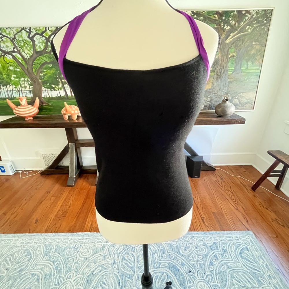 Ralph Lauren Black and Purple Camisole black label cashmere